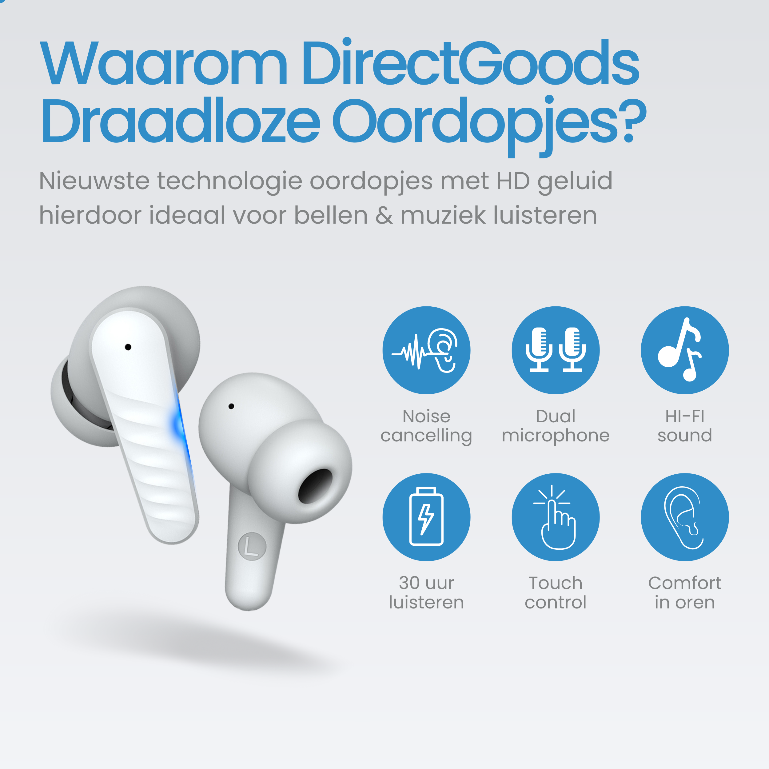 Siltcon Draadloze Oordopjes - Universeel - Siltcon