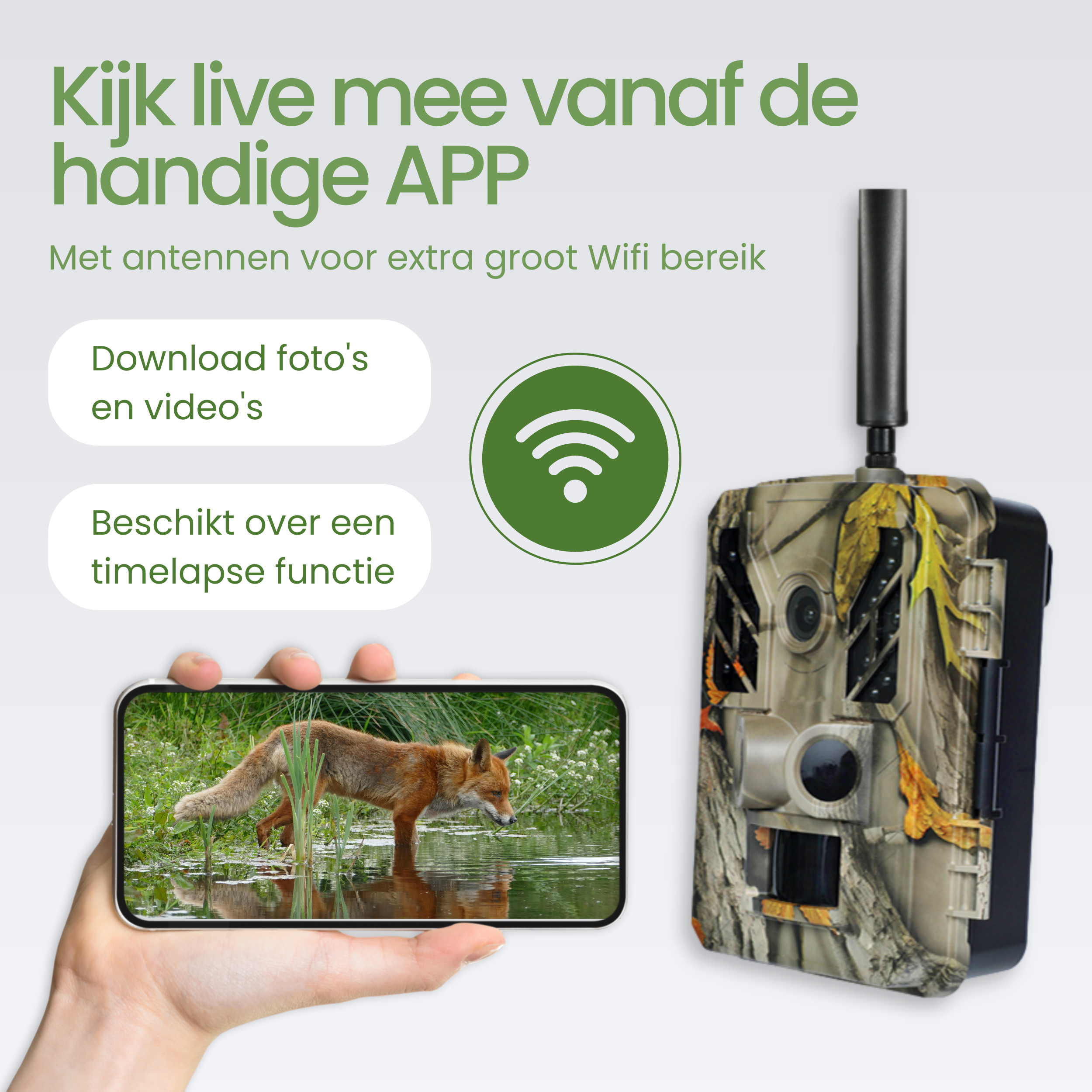 Siltcon Wildcamera met Wifi – 4K - Siltcon