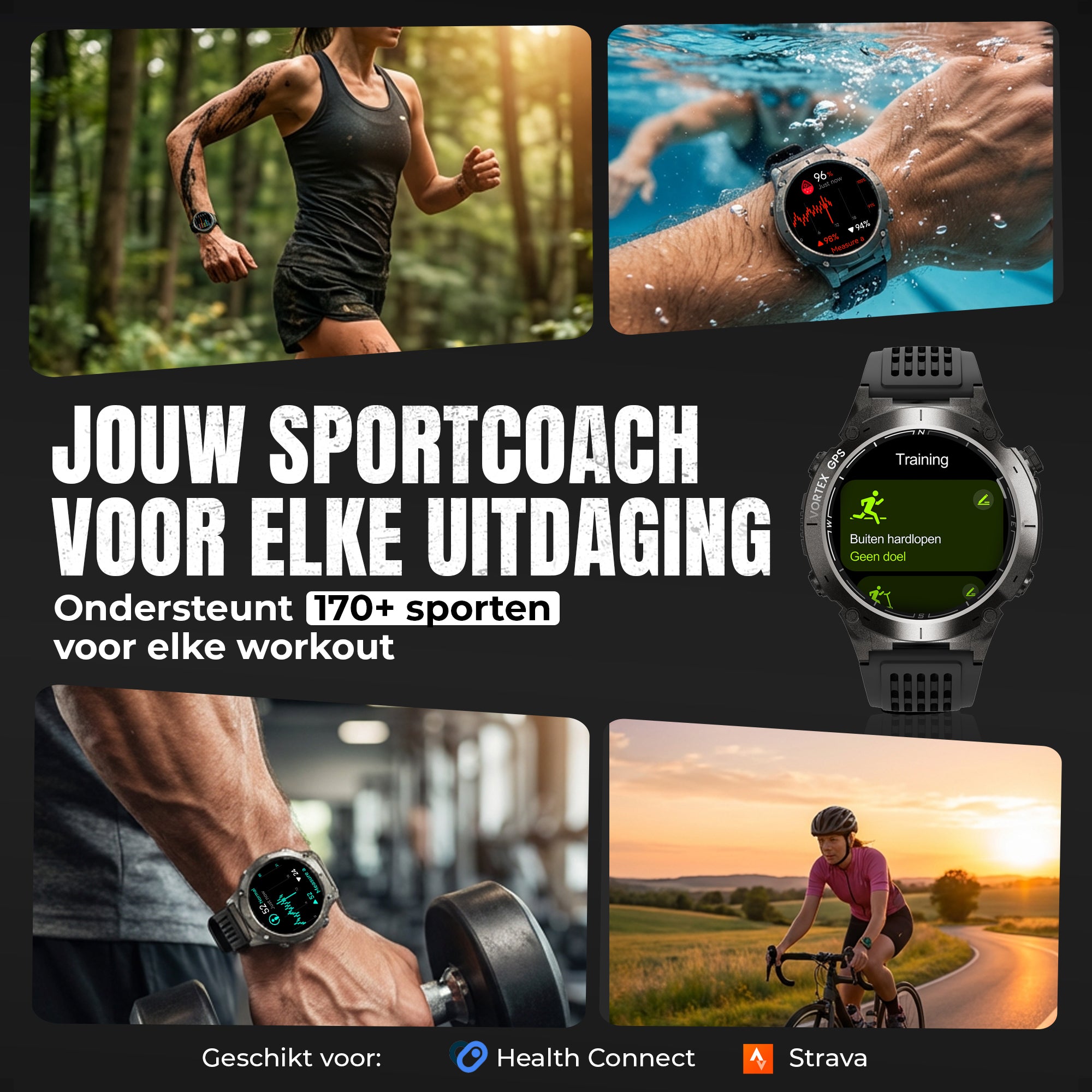 Siltcon® Vortex GPS Smartwatch