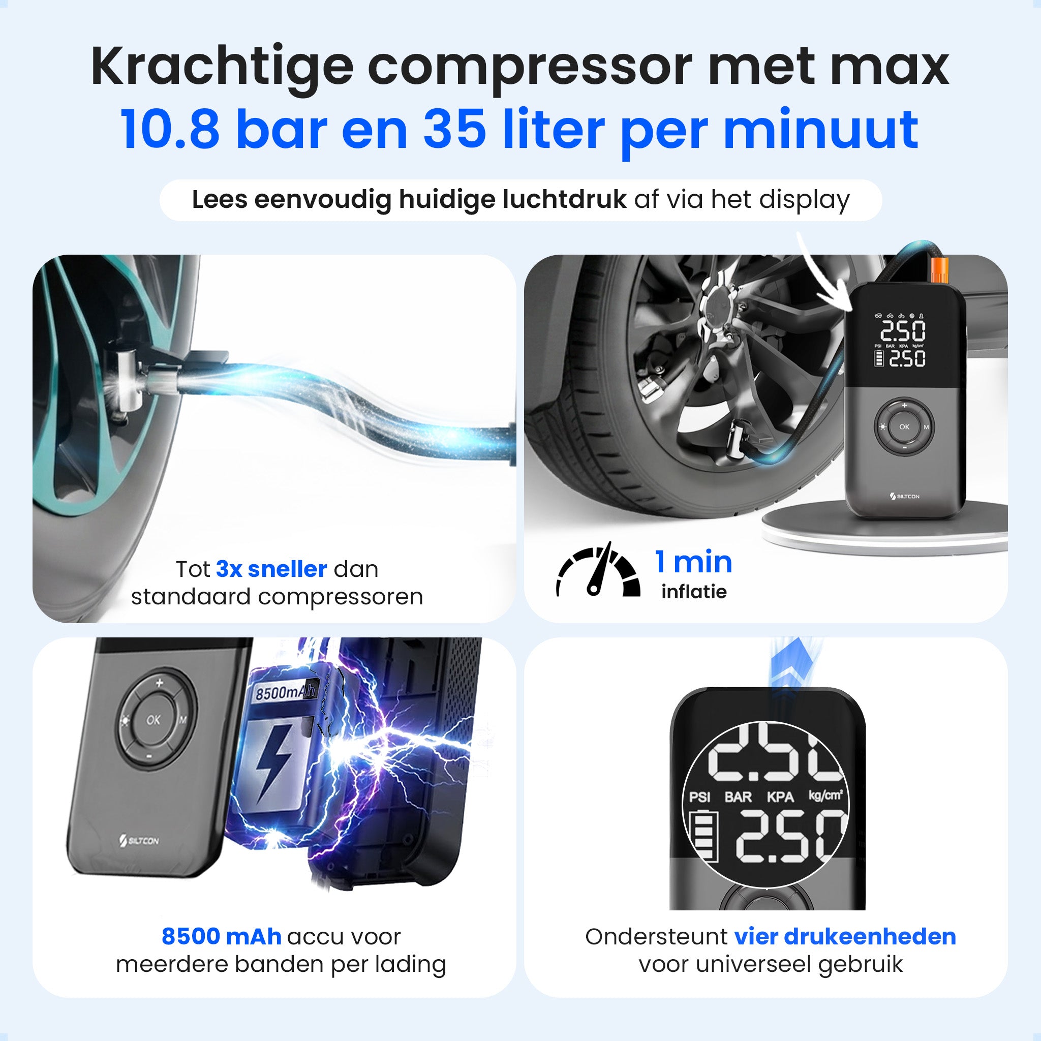 Siltcon® Elektrischer Luftkompressor