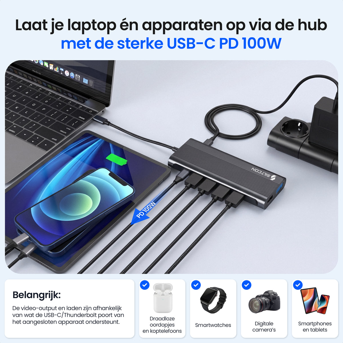 Siltcon® 14 in 1 USB C Hub - Docking Station Laptop