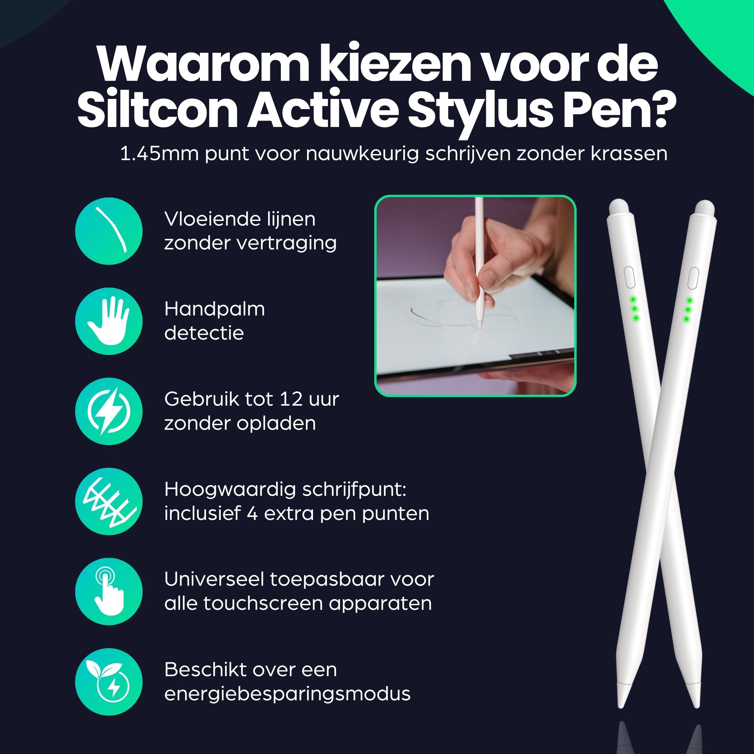 Siltcon Stylus Pen Universeel - Siltcon