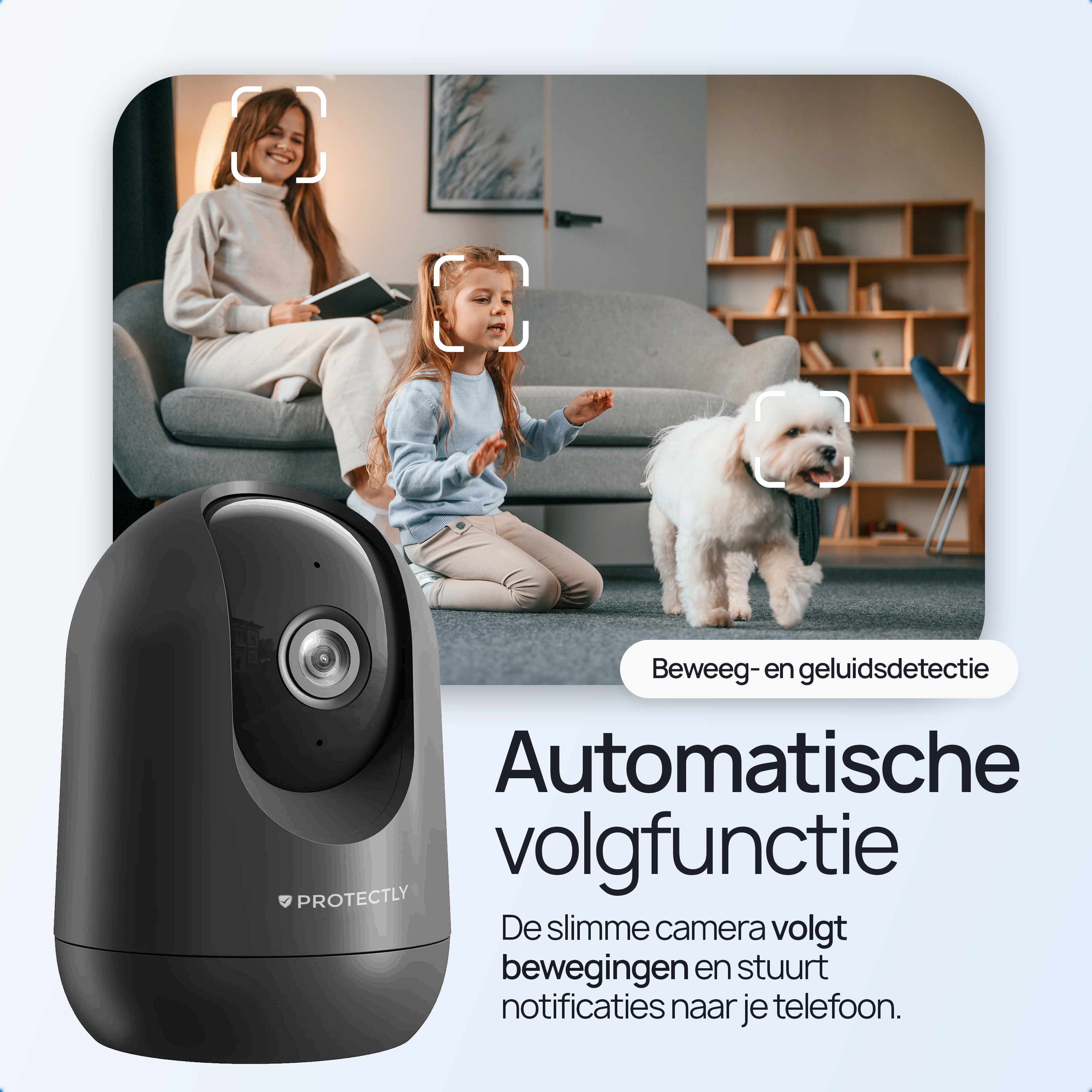 Protectly Beveiligingscamera – Huisdiercamera – 2K Ultra HD - Siltcon