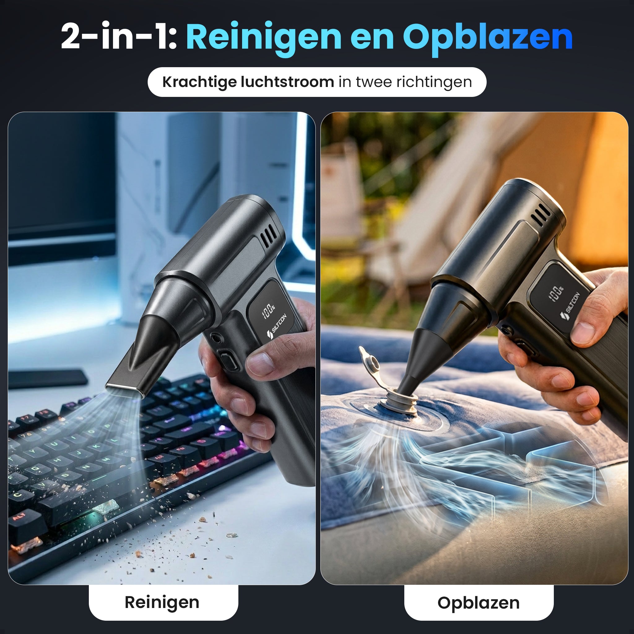 Siltcon® Kabelloser Luftdruckreiniger
