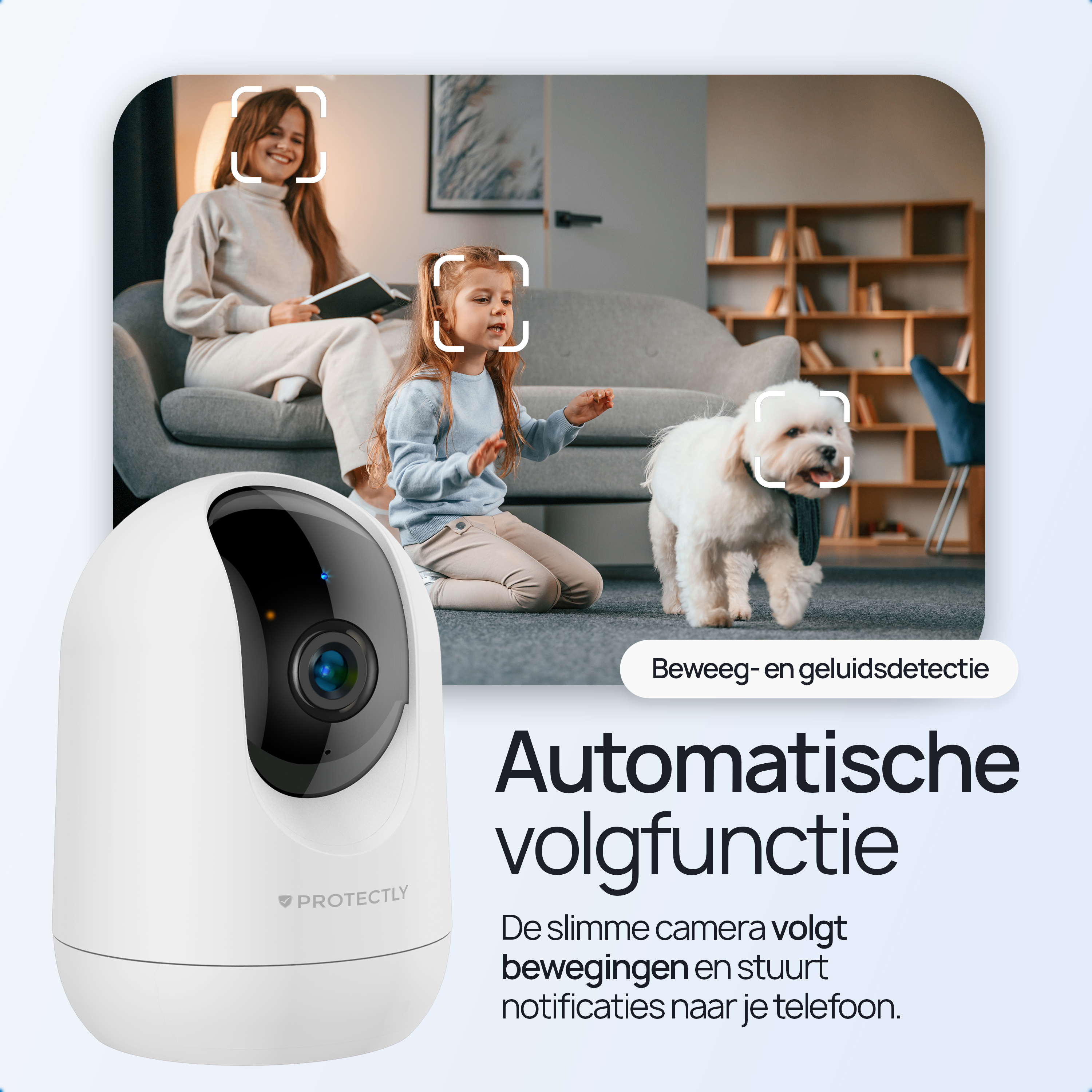 Protectly Beveiligingscamera – Huisdiercamera – 2K Ultra HD - Siltcon