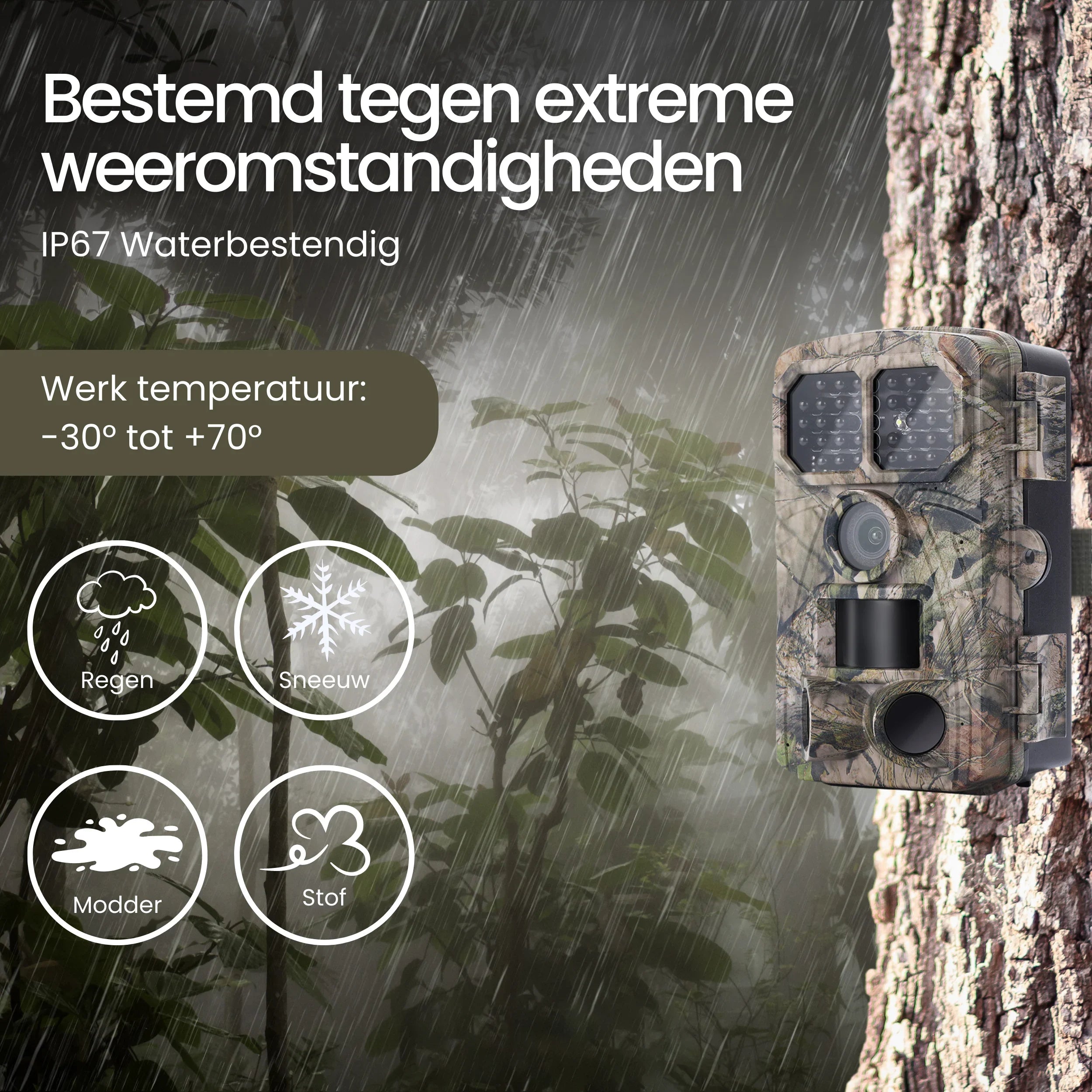 Siltcon Wildcamera met Nachtzicht – 4K - Siltcon