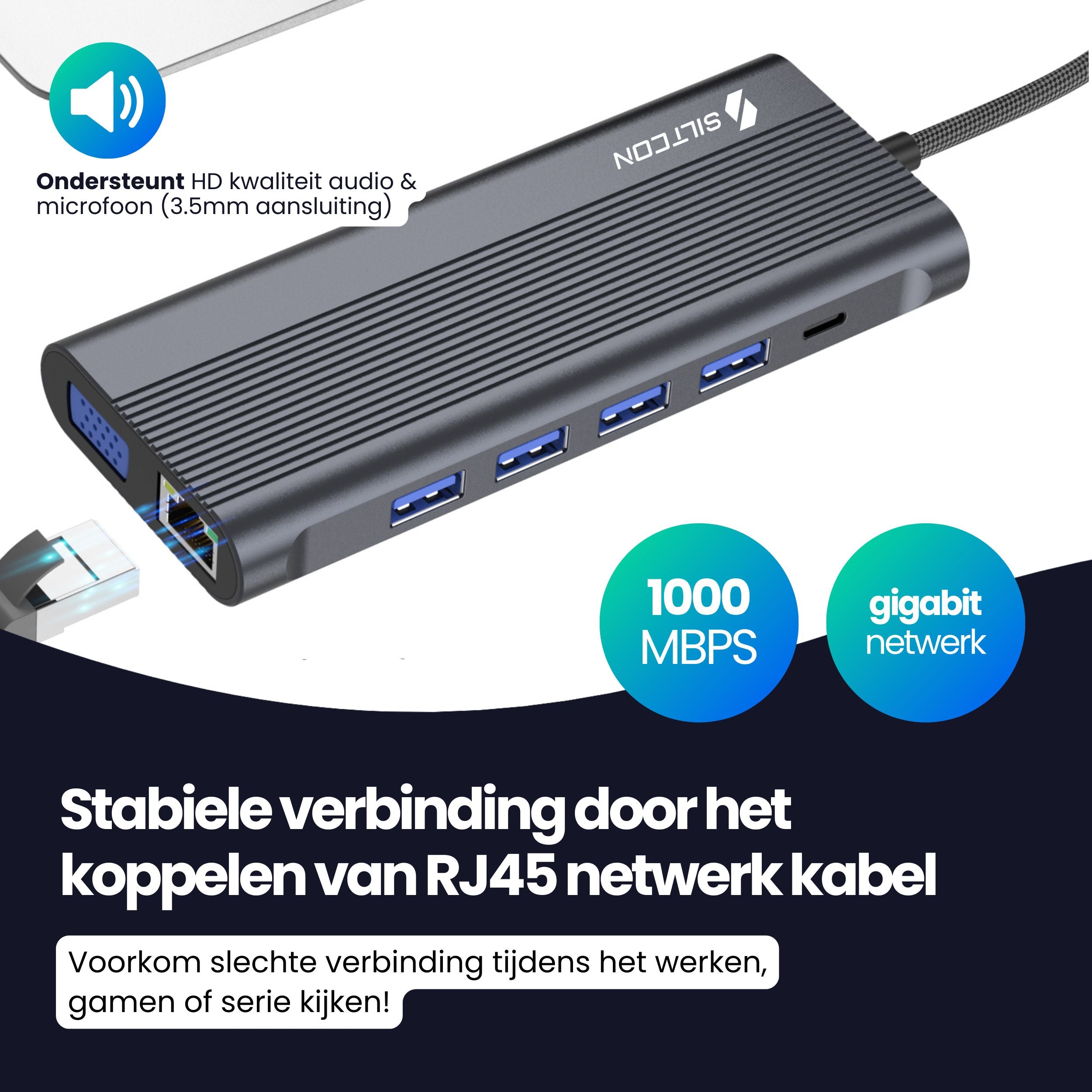 Siltcon 13-in-1 USB-C Hub - Siltcon