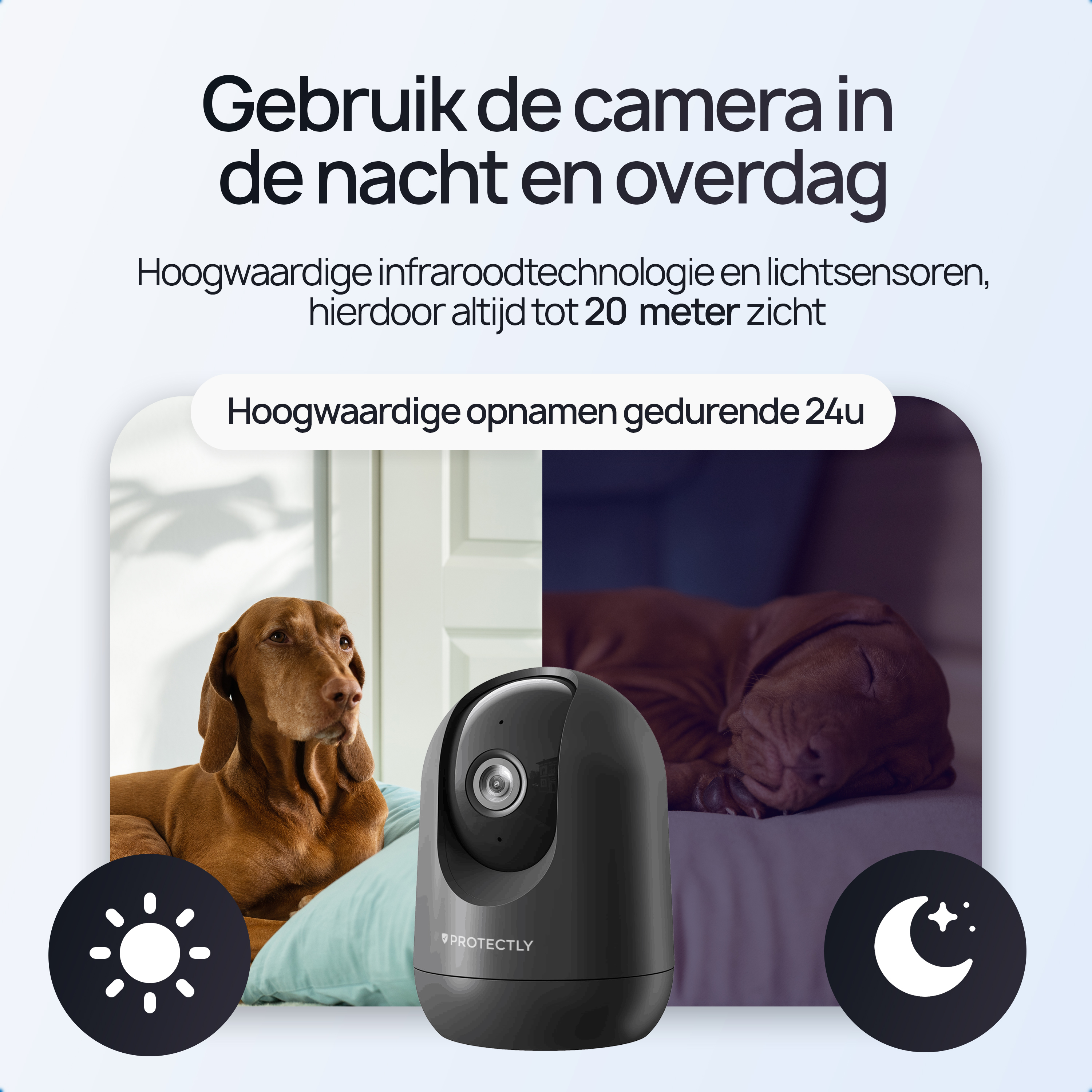 Protectly Beveiligingscamera – Huisdiercamera – 2K Ultra HD - Siltcon