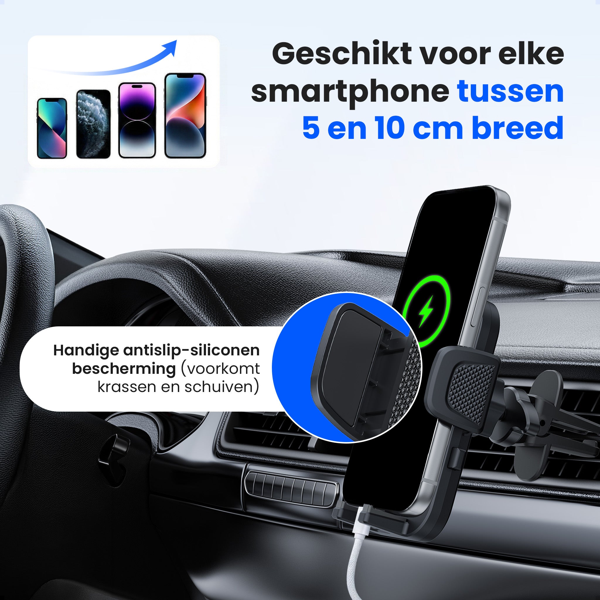 Siltcon® Telefoonhouder Auto Ventilatie