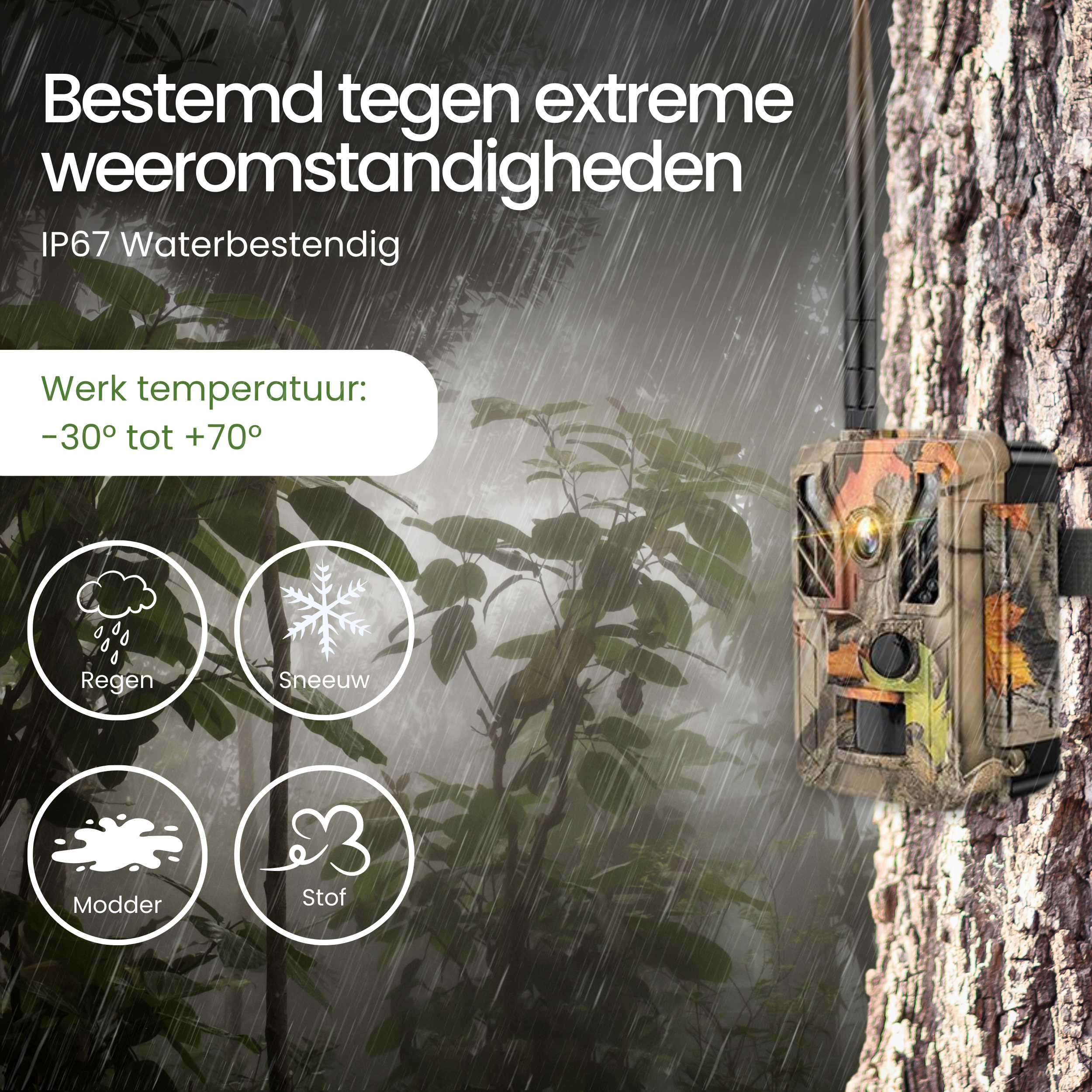 Siltcon Wildcamera met Wifi – 4K - Siltcon