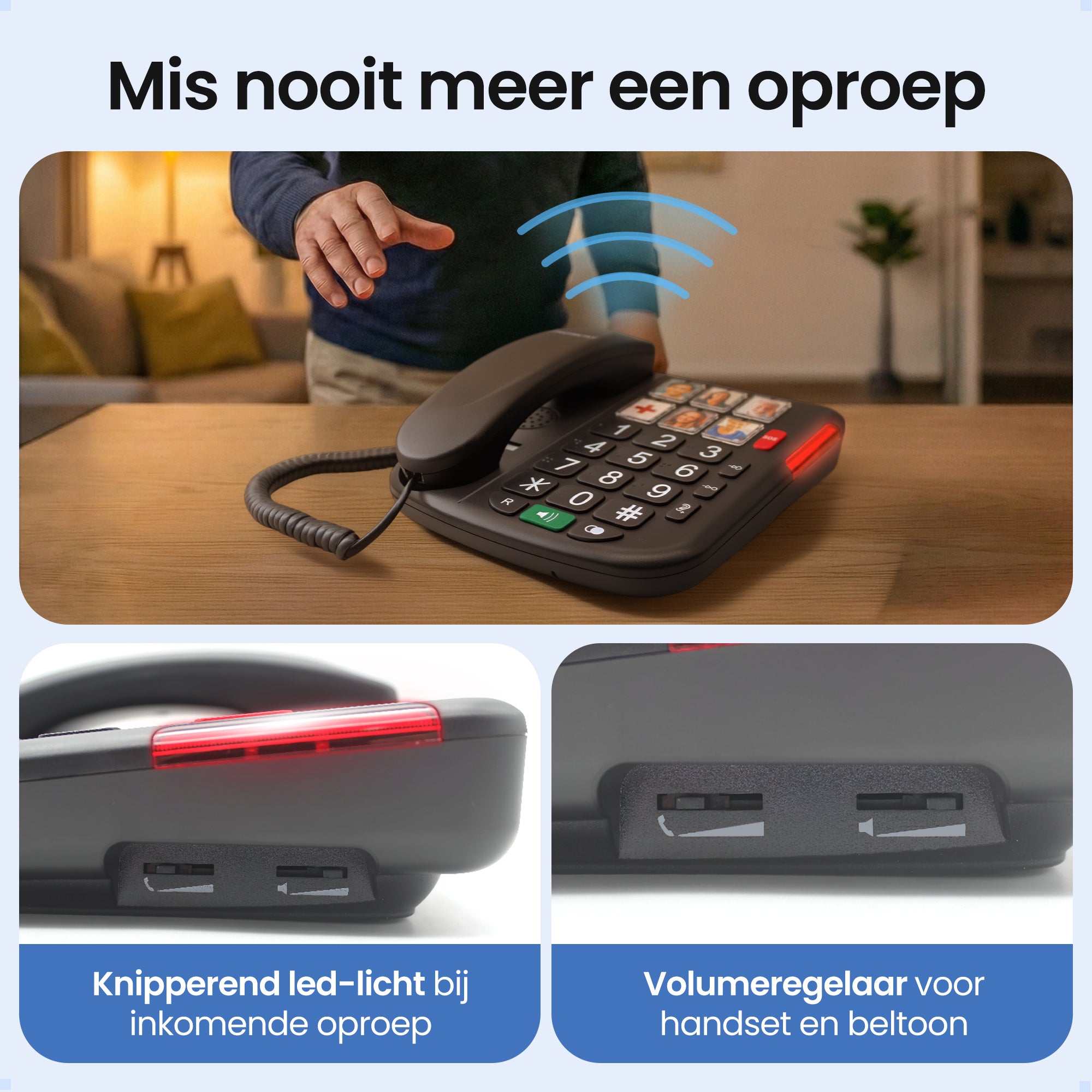 Protectly Senioren-Telefon - SOS-Notruftaste