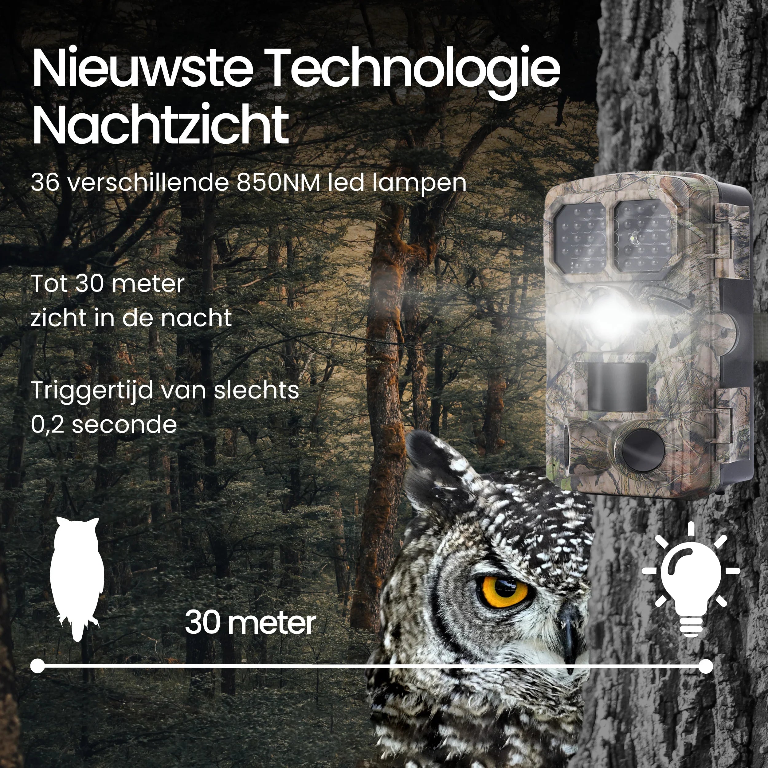 Siltcon Wildcamera met Nachtzicht – 4K - Siltcon