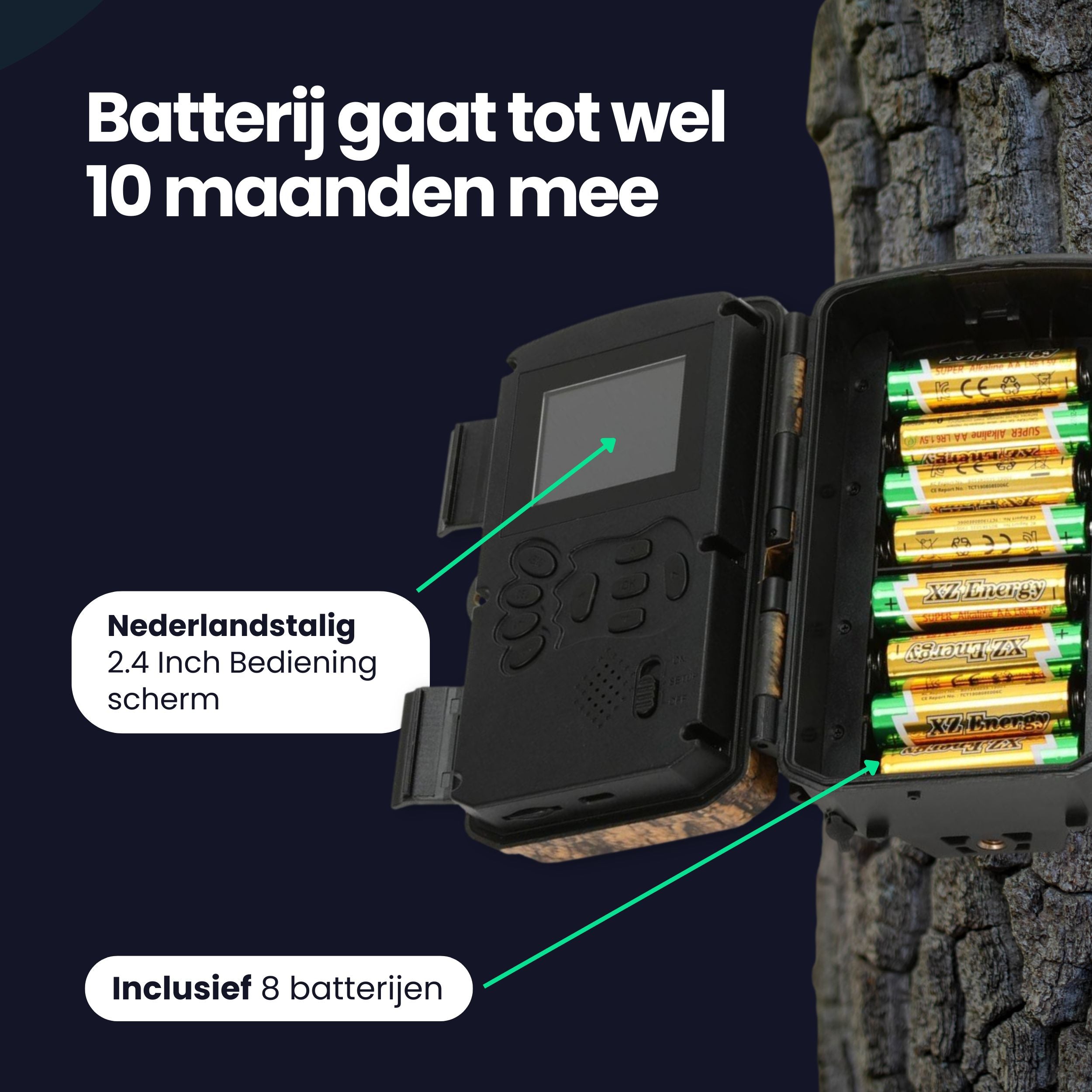 Siltcon Wildcamera voor Buiten – 4K Ultra HD - Siltcon