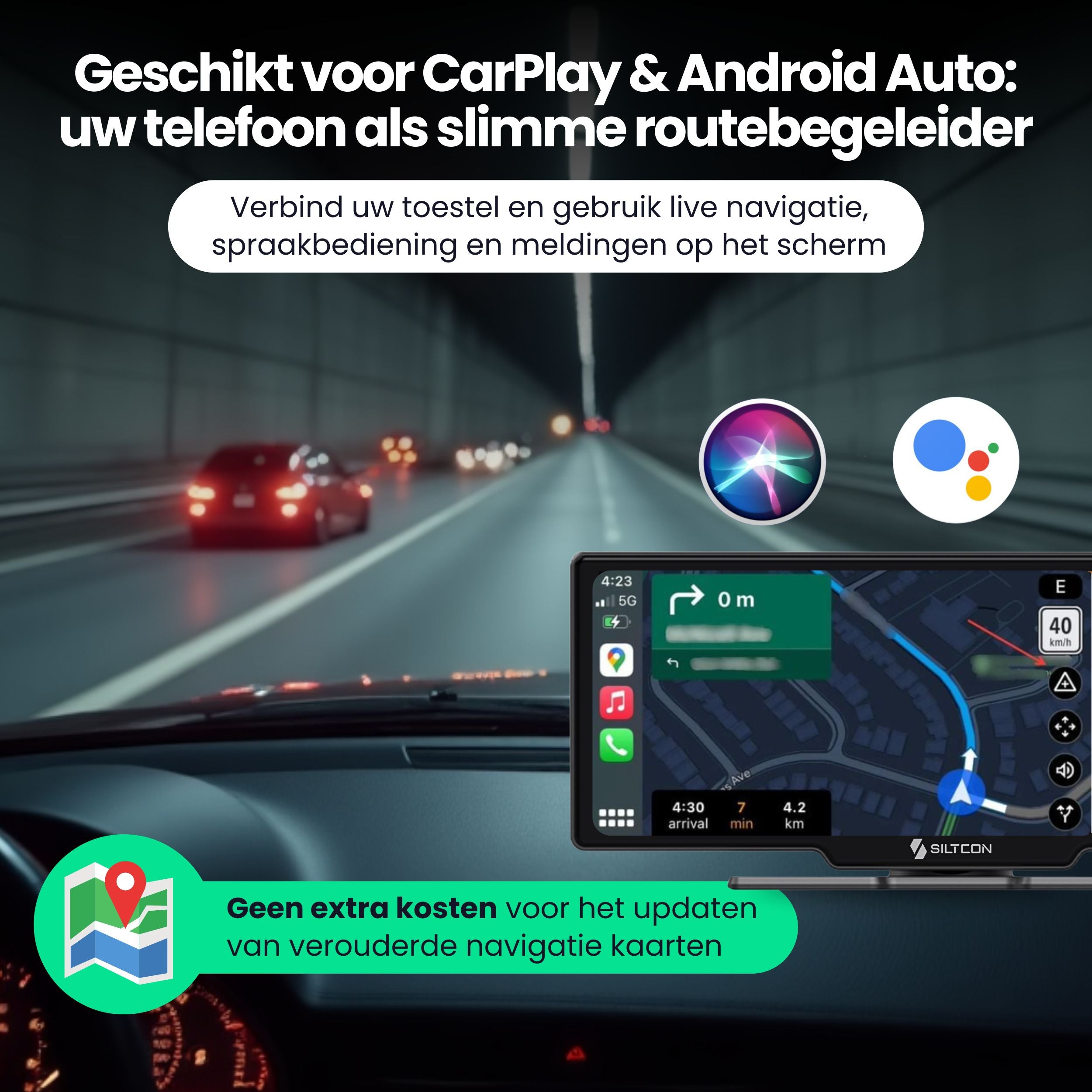 Siltcon® 10,26" CarPlay / Android Auto Bildschirm - Ohne Kamera