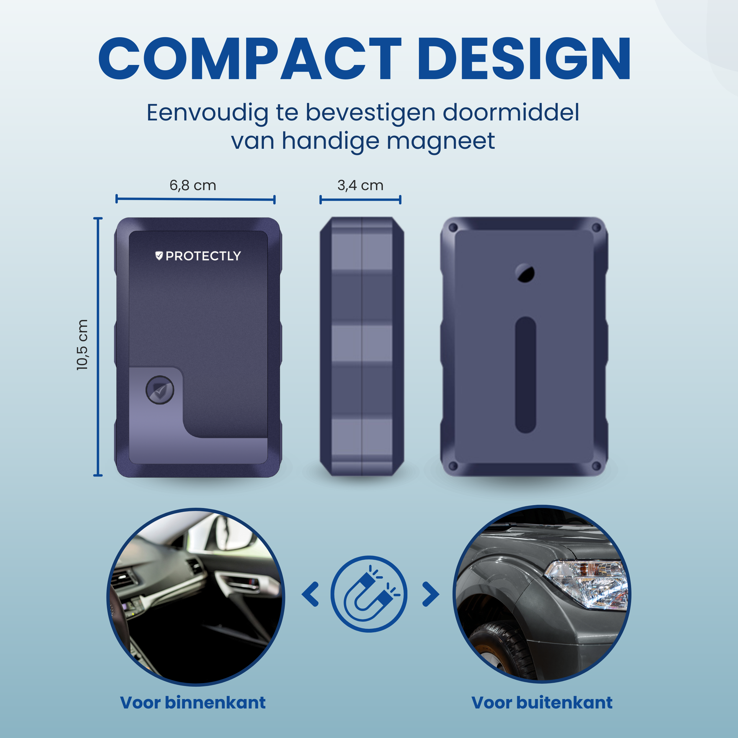 Protectly GPS Tracker Zonder Abonnement - 4G - Siltcon