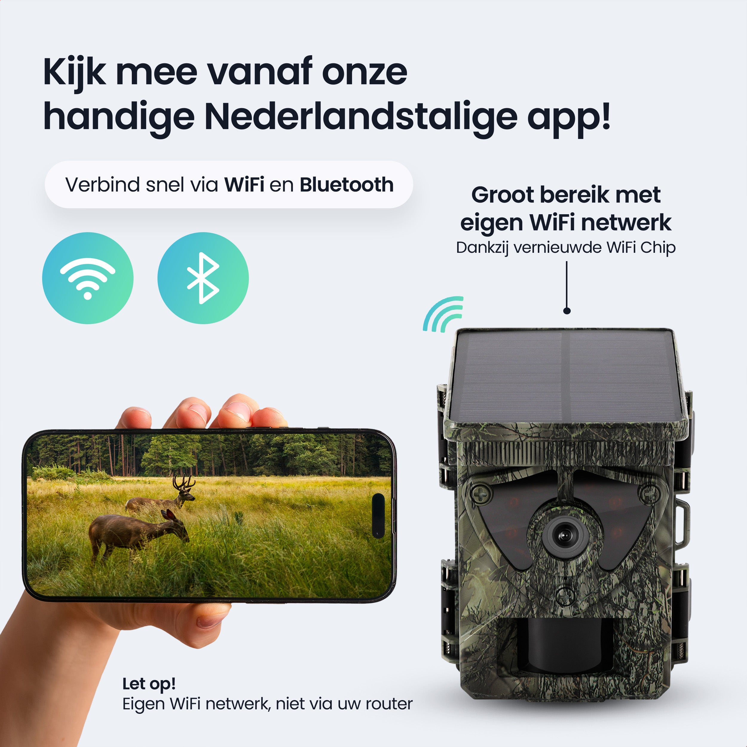 Siltcon – 8K Wildcamera met Zonnepaneel – WiFi - Siltcon