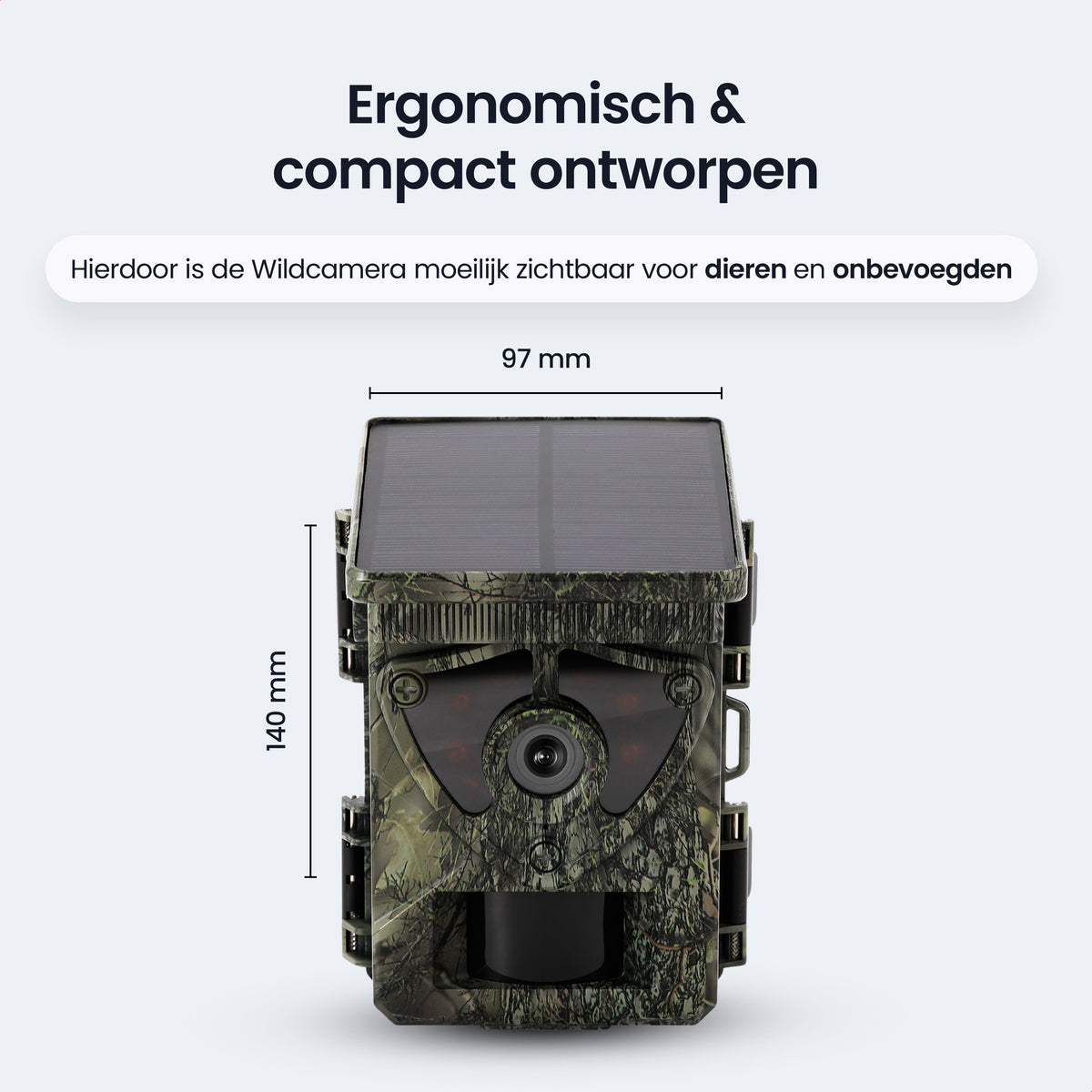 Siltcon® Wildkamera mit Solarpanel 8K