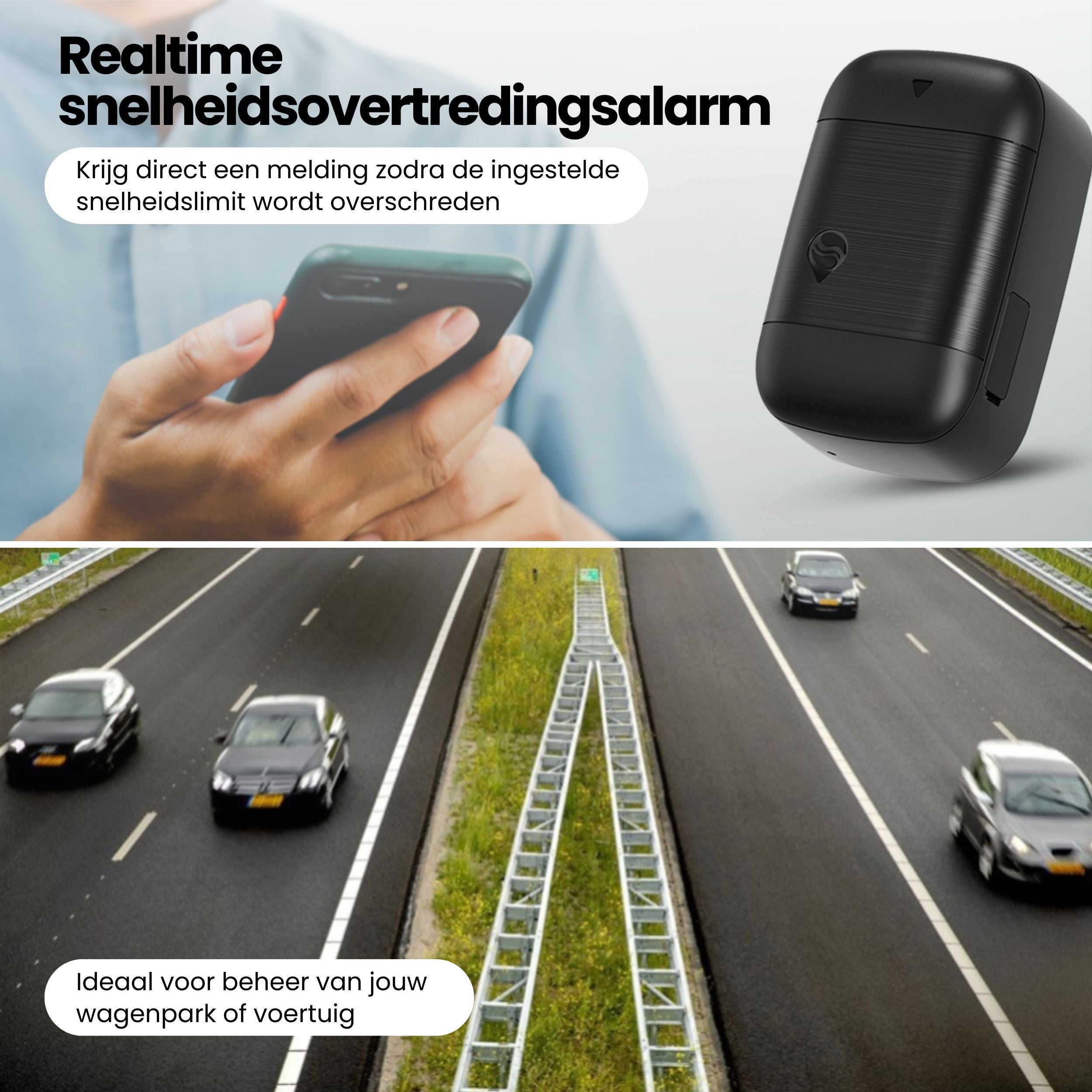 Protectly OBD GPS Tracker – Zonder Abonnement – 4G Tracking Auto - Siltcon