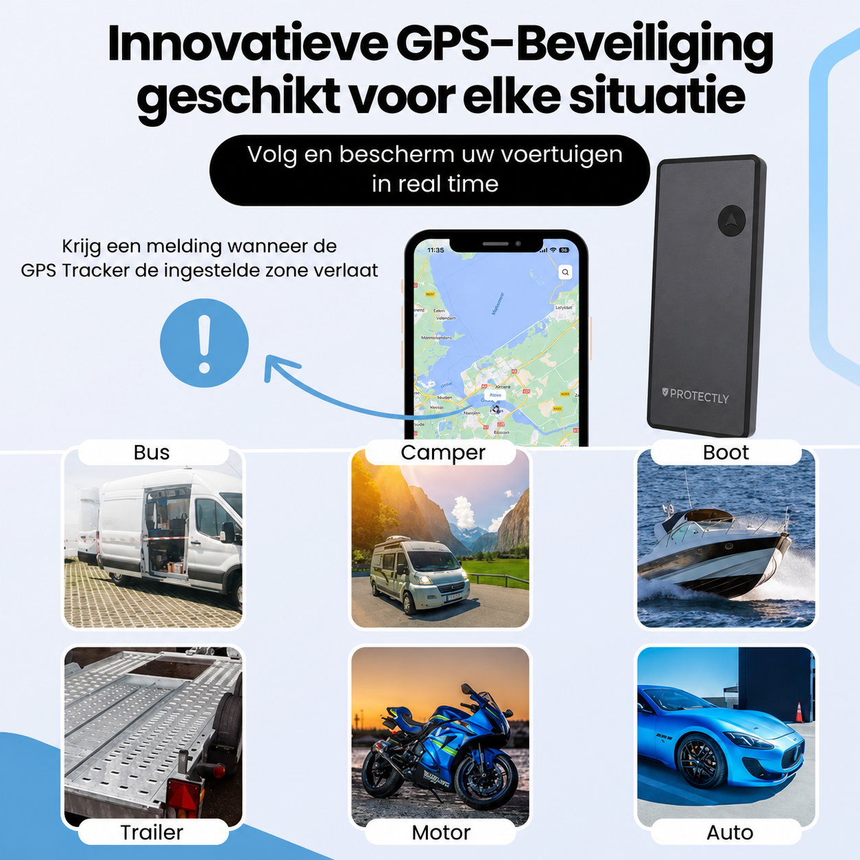 Protectly® GPS-Tracker 10 Jahre ohne Abonnement – Bis zu 5 Jahre Akkulaufzeit