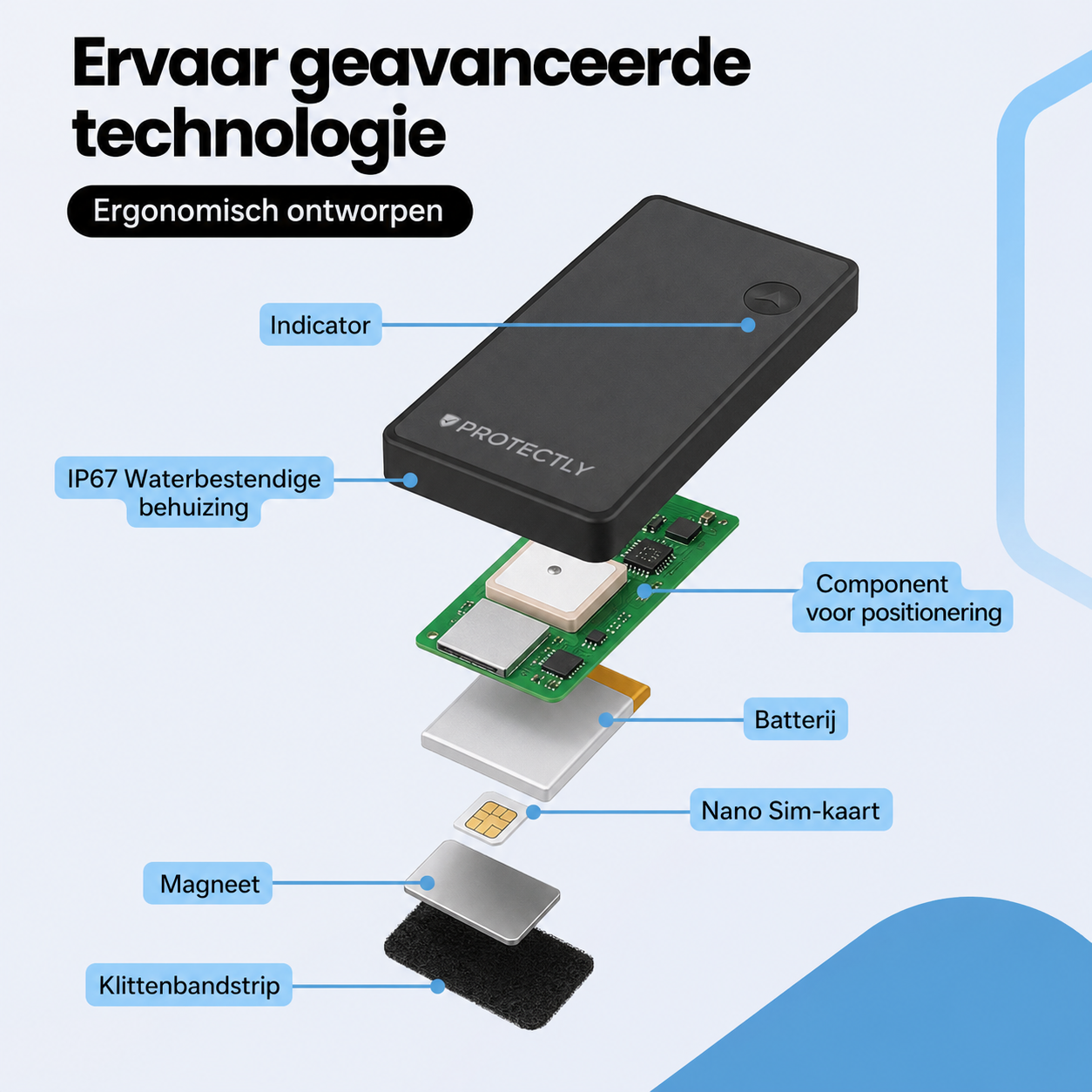 Protectly® GPS-Tracker 10 Jahre ohne Abonnement – Bis zu 5 Jahre Akkulaufzeit