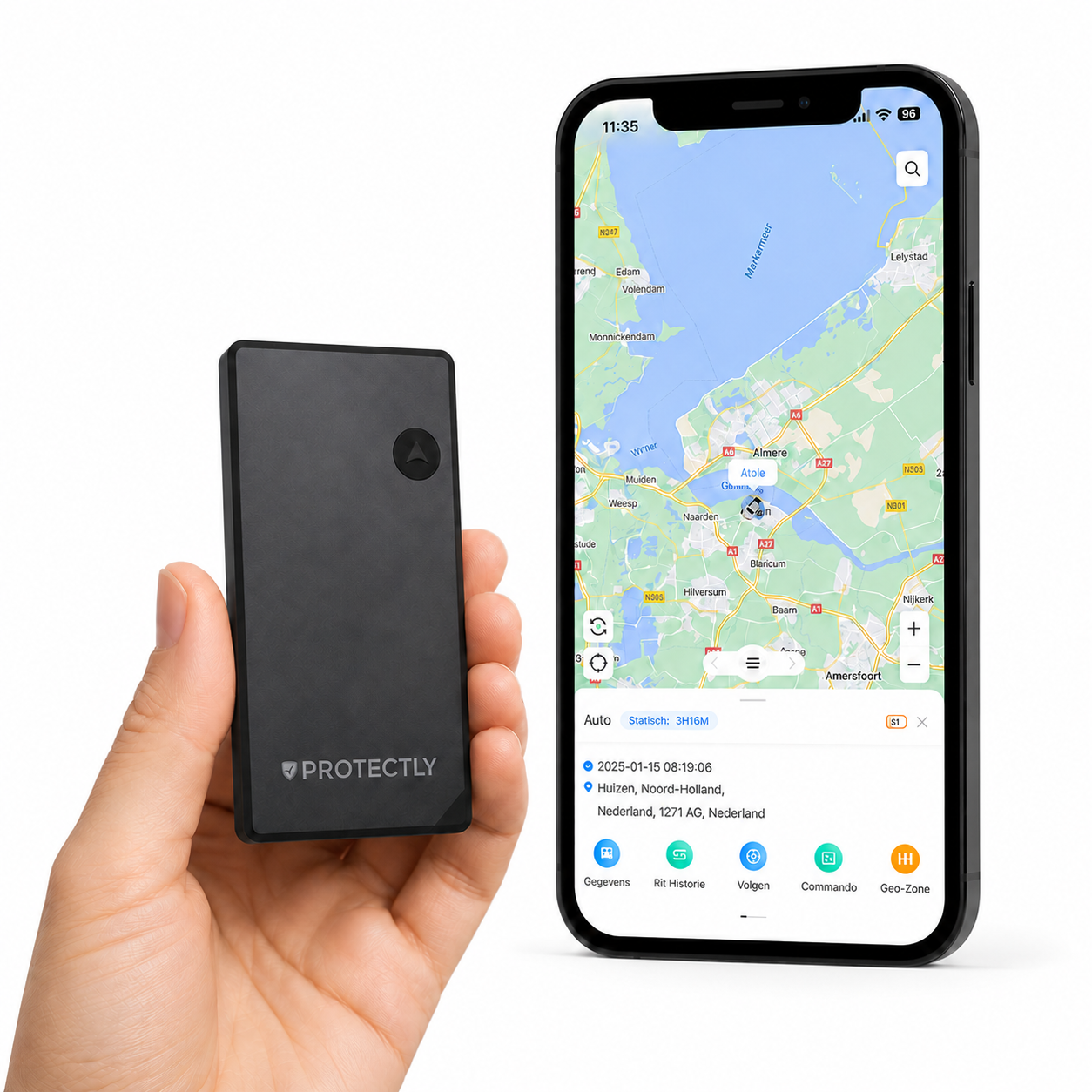 Protectly® GPS-Tracker 10 Jahre ohne Abonnement – Bis zu 5 Jahre Akkulaufzeit