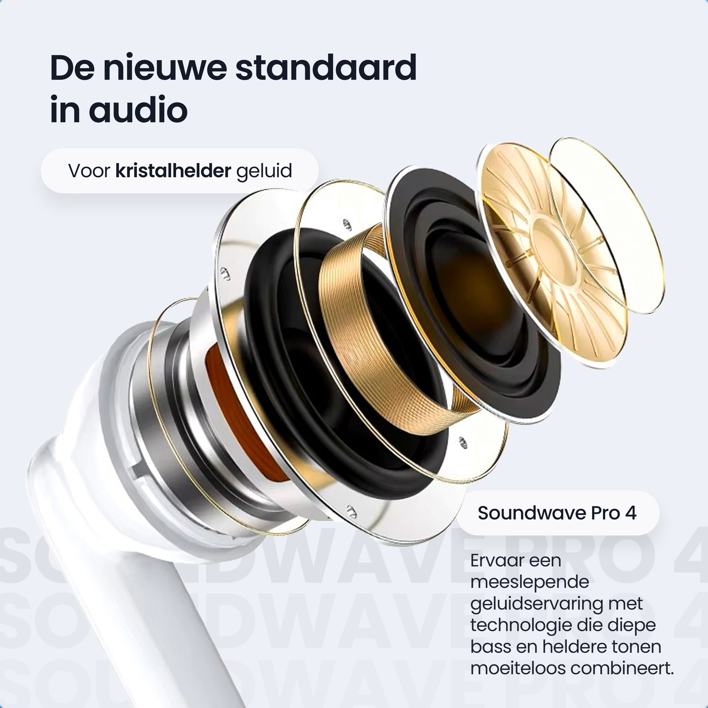 Siltcon Soundwave Pro 4 – Bluetooth 5.4 – Noise Cancelling - Wit - Siltcon