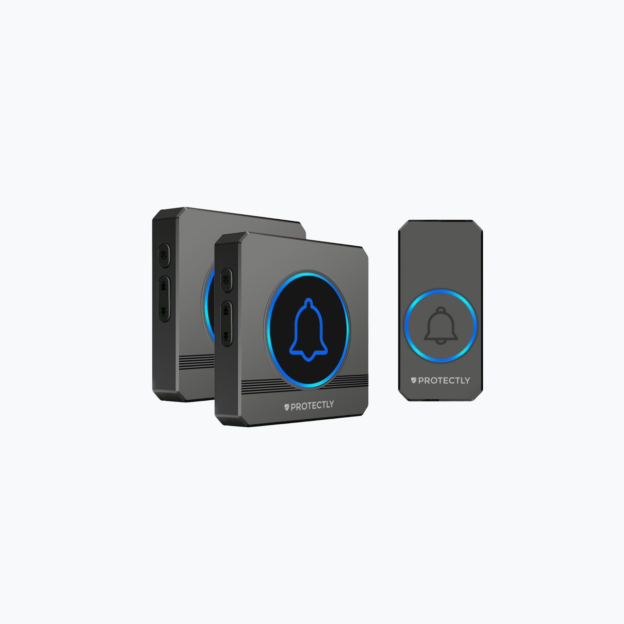 Protectly Draadloze Deurbel met 2 Ontvangers & LED-indicatie - Siltcon