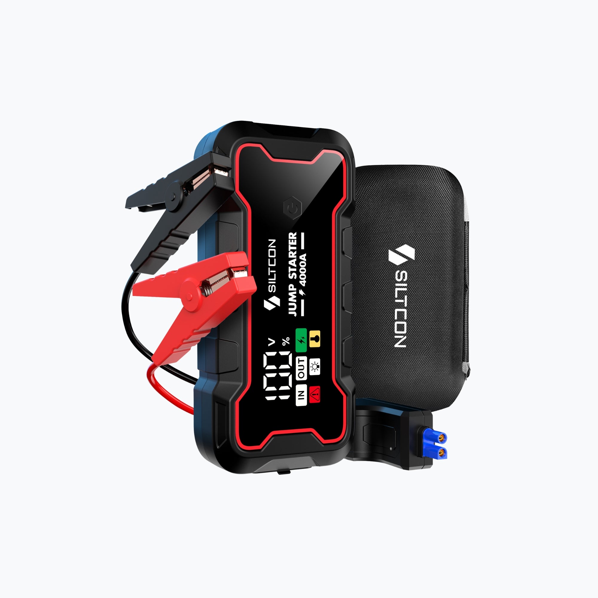 Siltcon Jumpstarter Voor Auto 4000A – Accu Starter & Powerbank 24000mAh - Siltcon