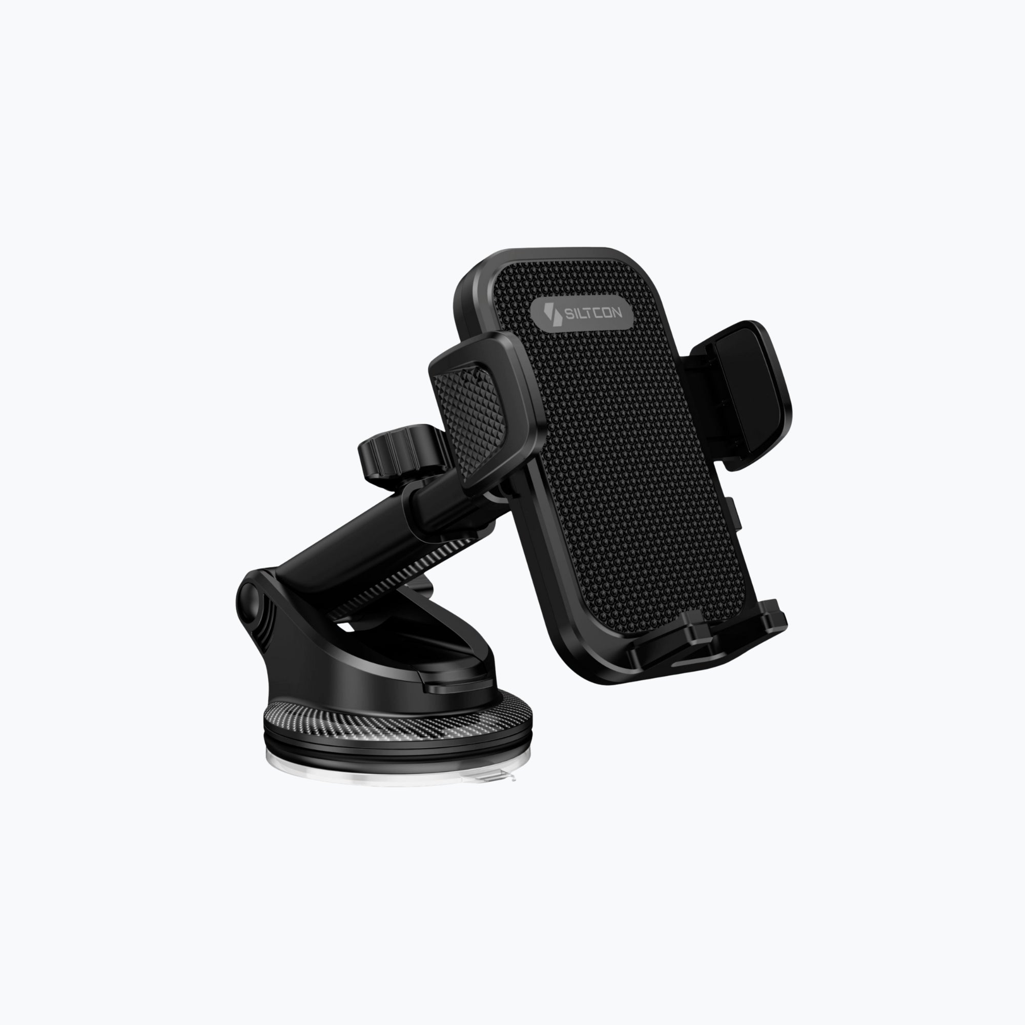 Siltcon Universele Telefoonhouder Auto – Zuignap Bevestiging & 360° Draaibaar - Siltcon