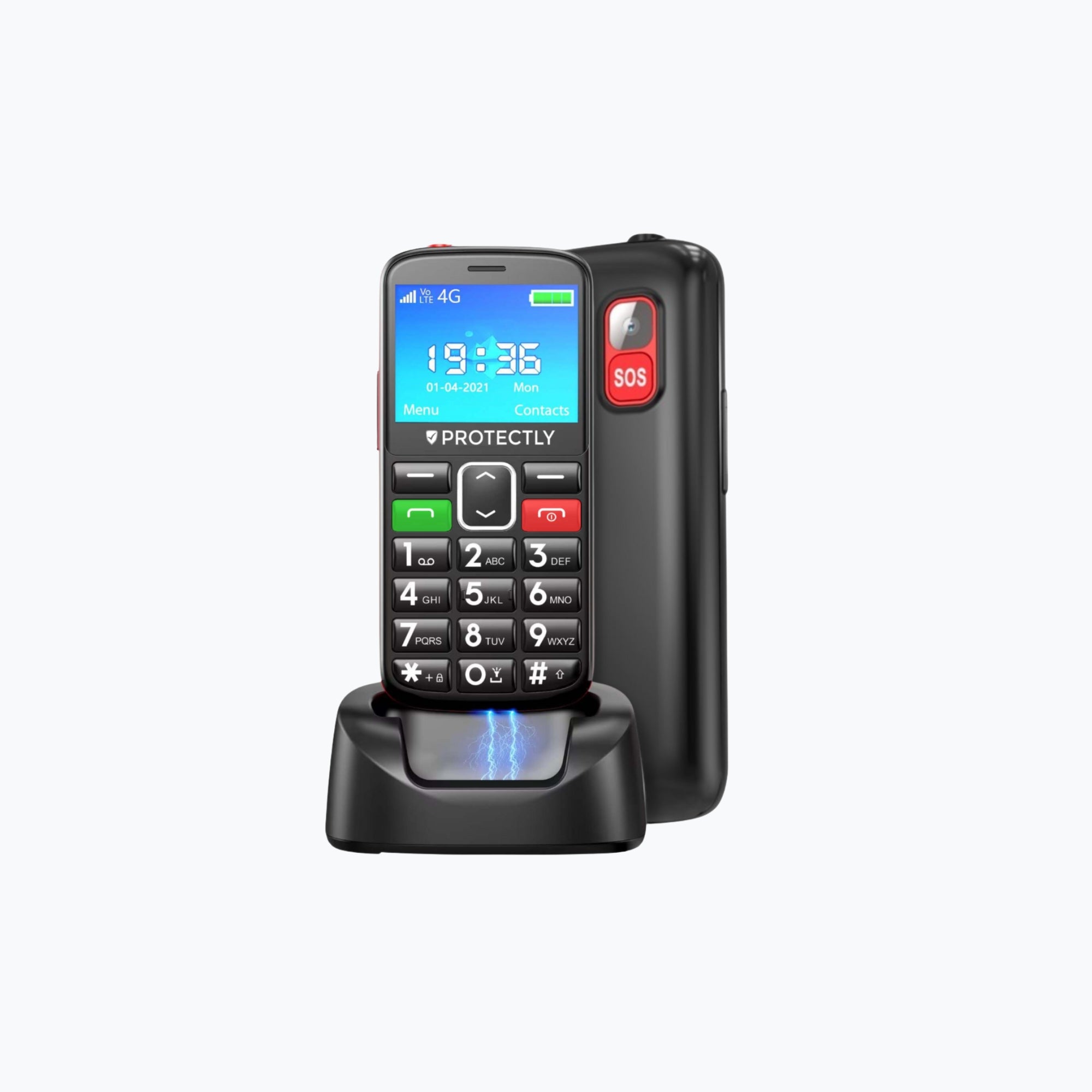 Protectly Senioren Telefoon – SOS knop - Siltcon