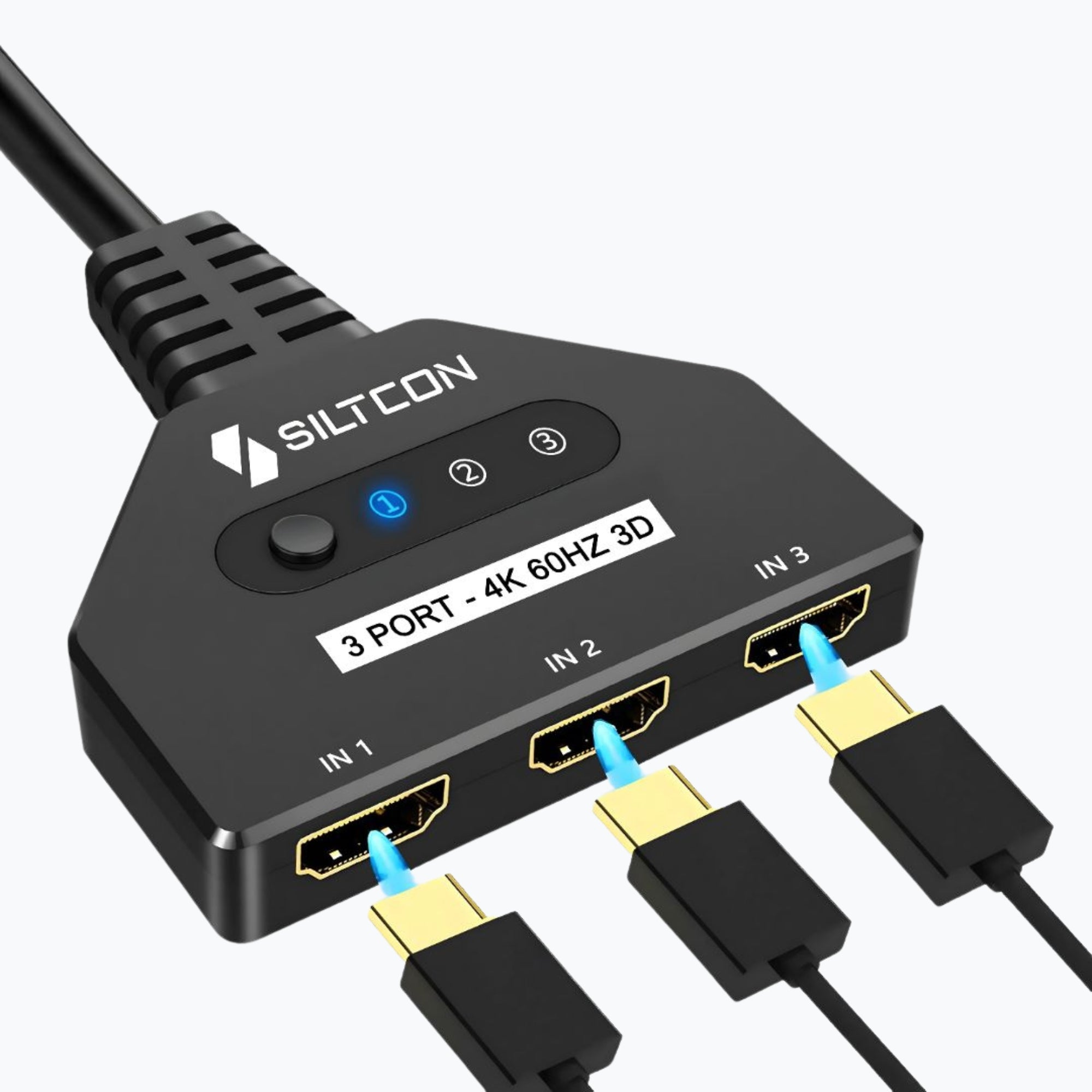 Siltcon HDMI Switch 3 in 1 – 4K - Siltcon