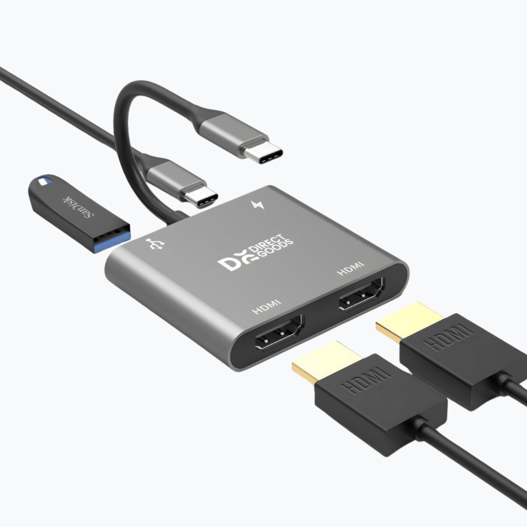 Siltcon Docking Station Laptop - Dual Display Adapter - Siltcon