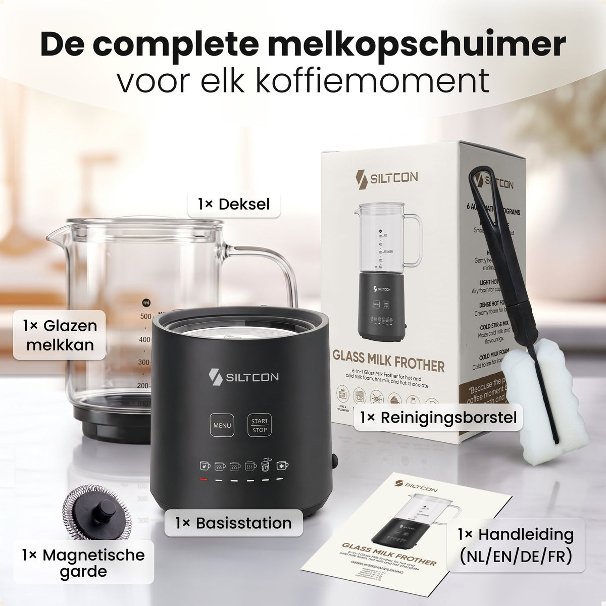 Siltcon® Melkopschuimer