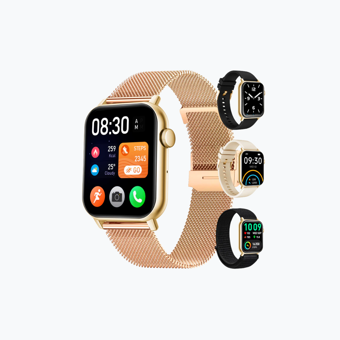 Siltcon Smartwatch Heren & Dames Pro - Goud