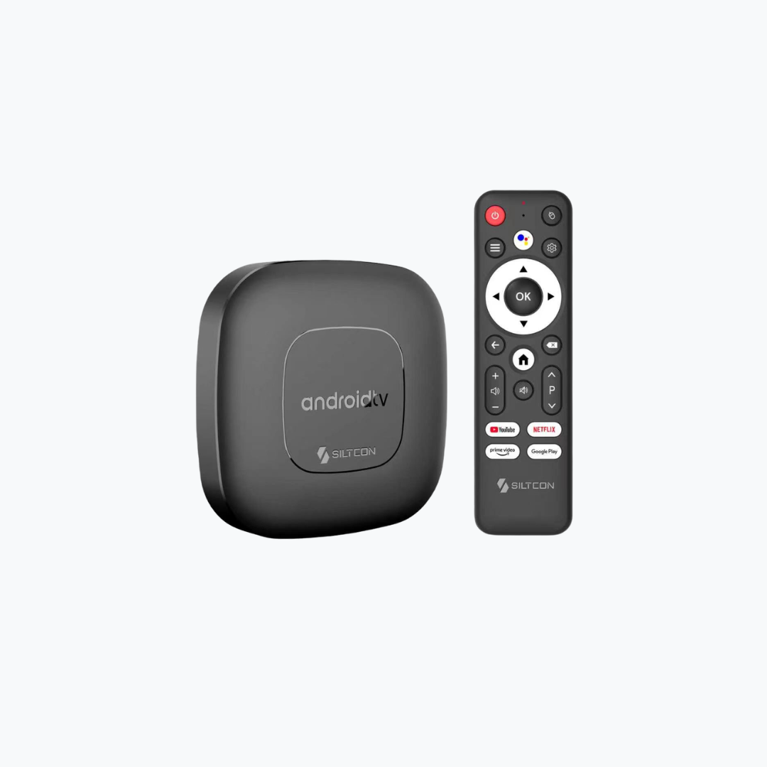 Siltcon® Android-TV-Box 4K & 8K HDR – Weiß