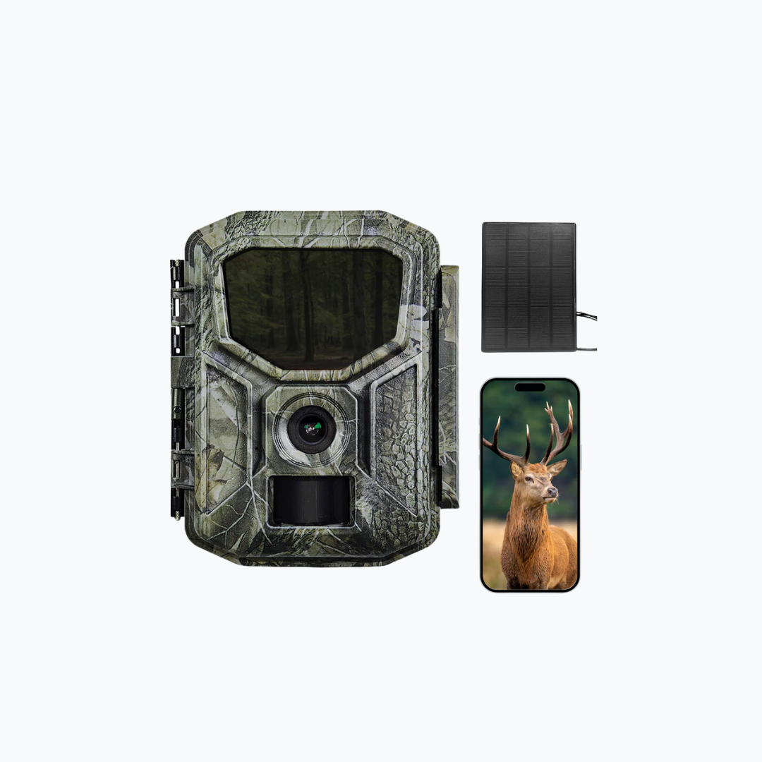 Siltcon Wildkamera mit Solarpanel am Kabel 8K