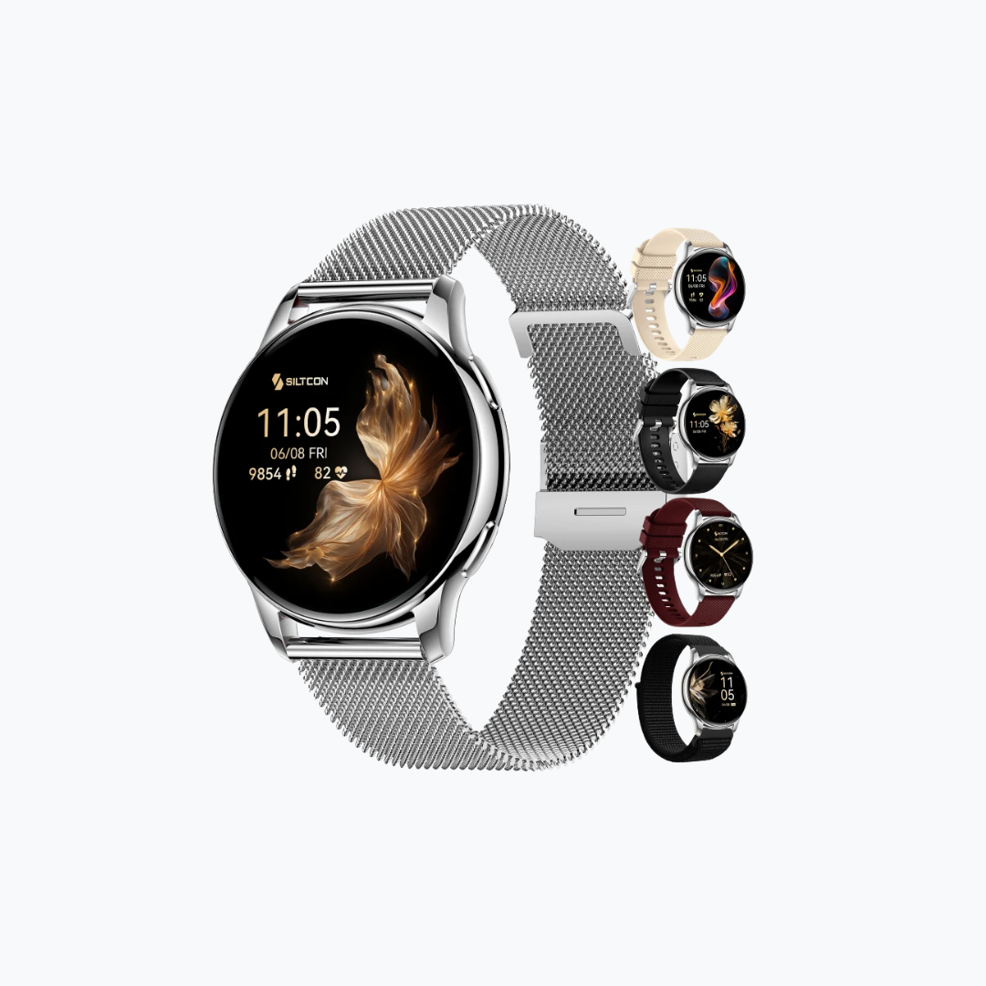 Siltcon® Auréa Damen-Smartwatch Silber