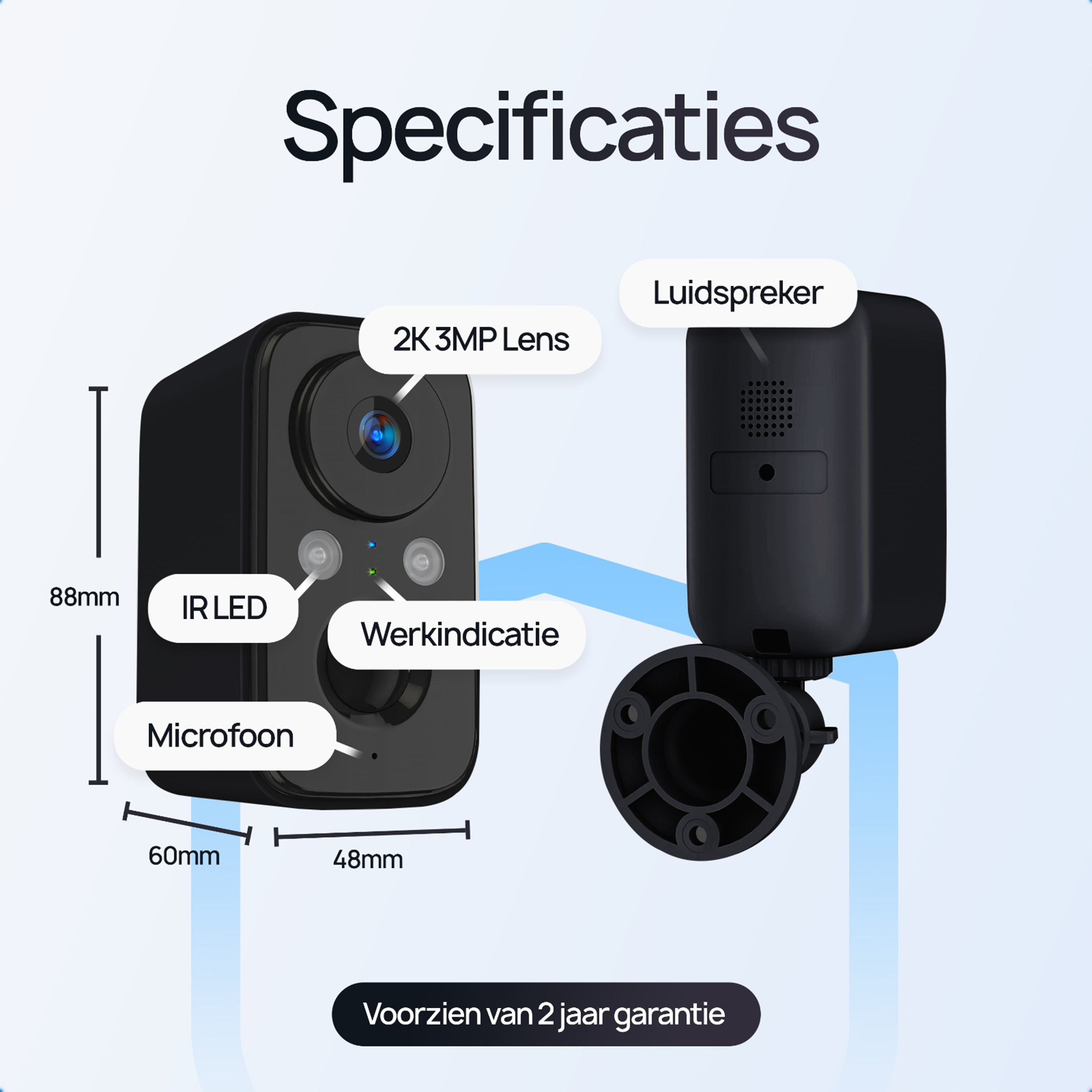 Protectly Beveiligingscamera Draadloos - Siltcon