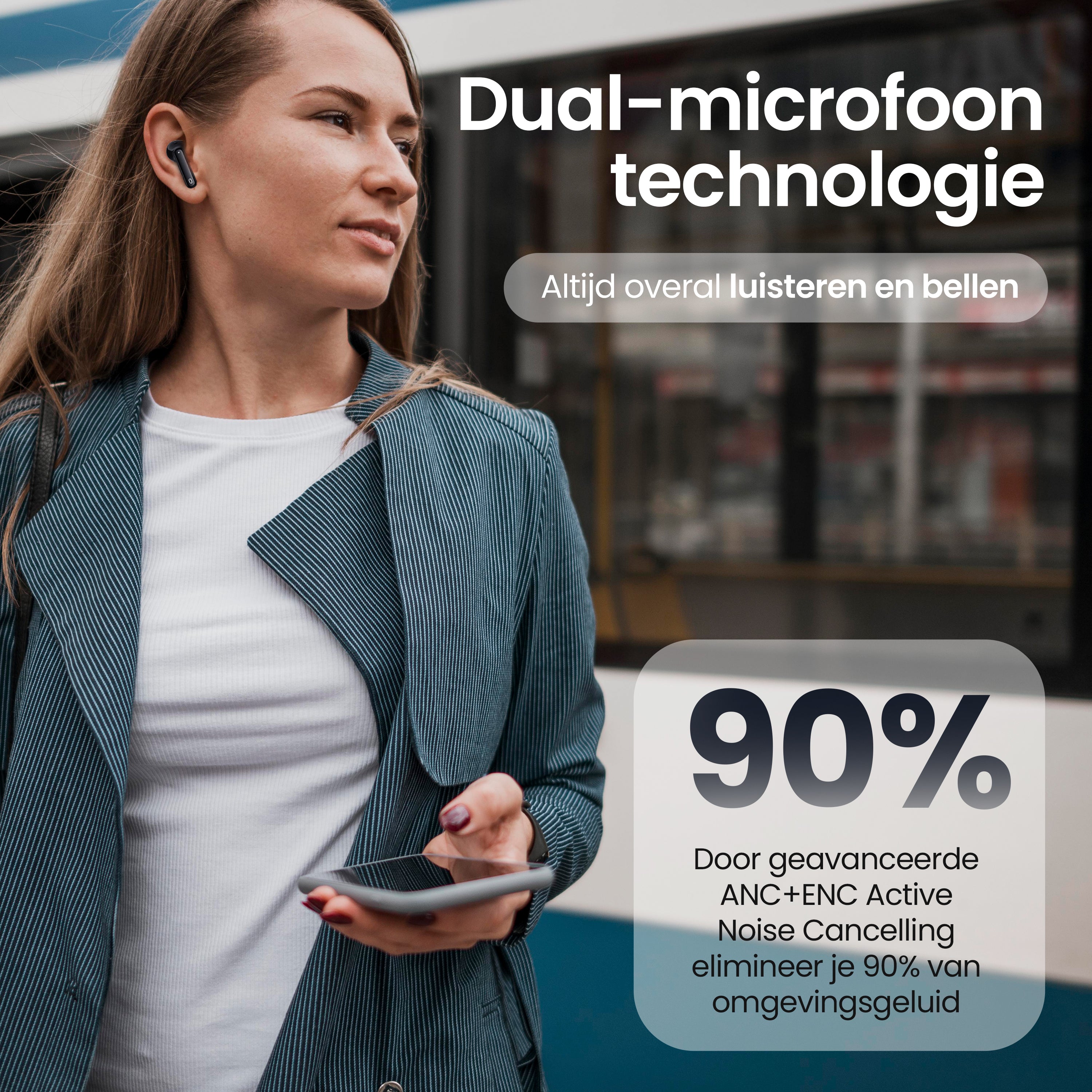 Siltcon SoundWave Pro 1 – Draadloze Bluetooth Oordopjes - Siltcon